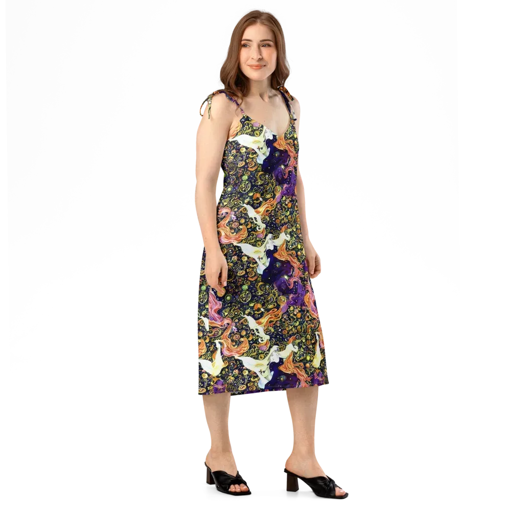 Ethereal Waltz on Slip Dress — Right Front