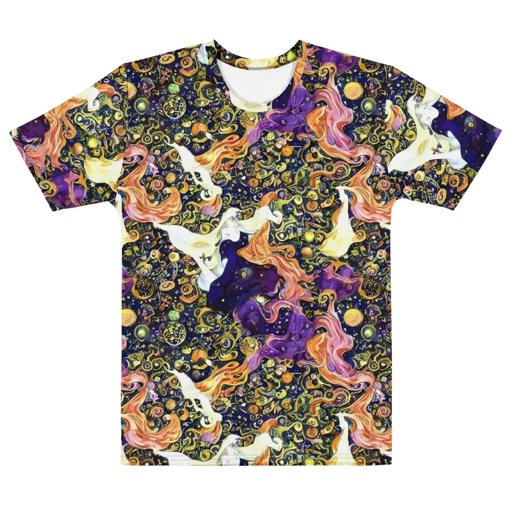 Ethereal Waltz on Men's Cotton Crew Neck T-Shirt — Front