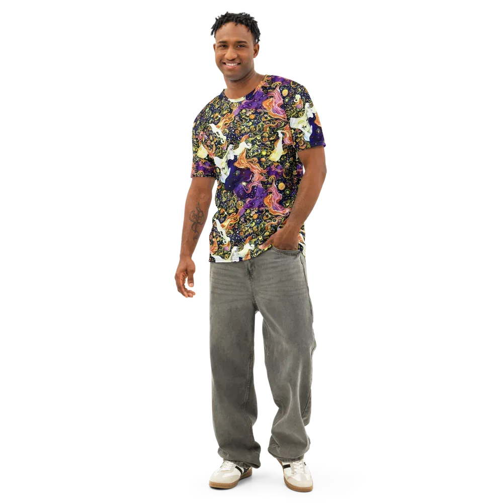 Ethereal Waltz on Men's Cotton Crew Neck T-Shirt — Front