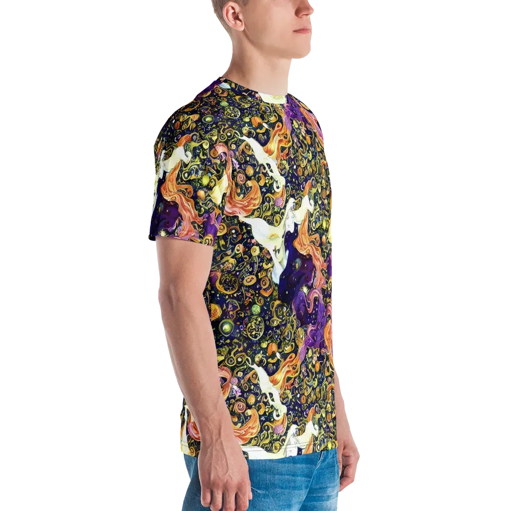 Ethereal Waltz on Men's Crew Neck T-Shirt — Right