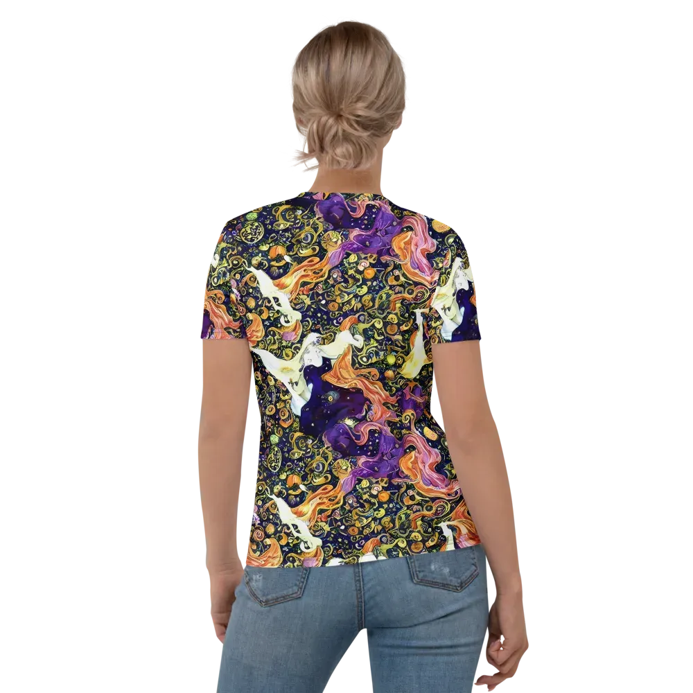 Ethereal Waltz on Women's Crew Neck T-Shirt — Back