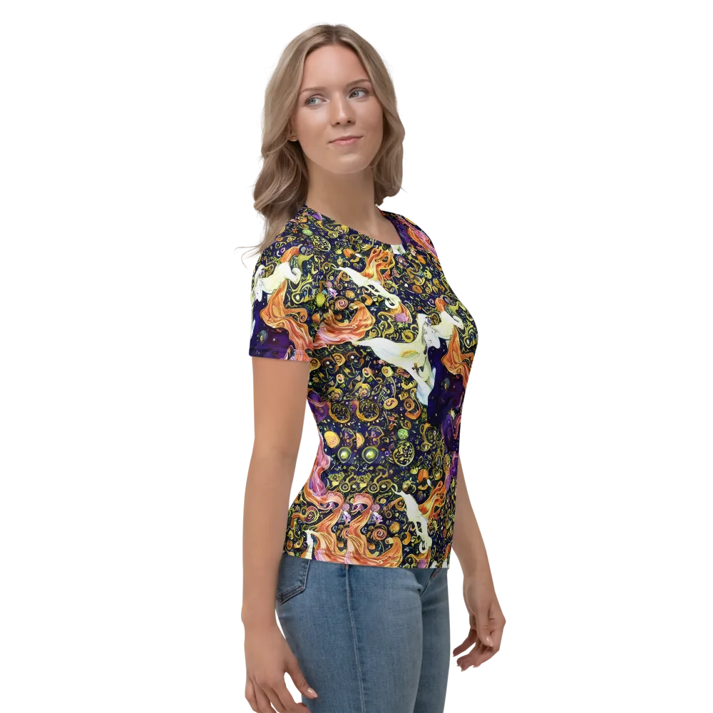Ethereal Waltz on Women's Crew Neck T-Shirt — Right