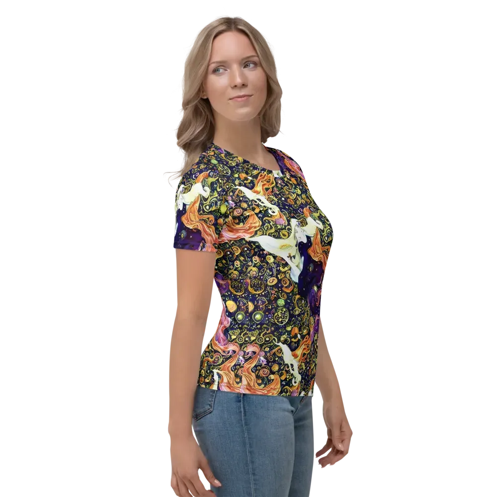Ethereal Waltz on Women's Crew Neck T-Shirt — Right