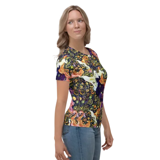 Ethereal Waltz on a Women's Crew Neck T-Shirt