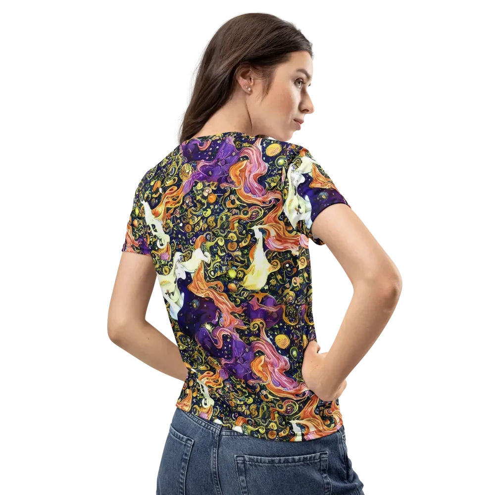 Ethereal Waltz on Women's Crew Neck T-Shirt — Back