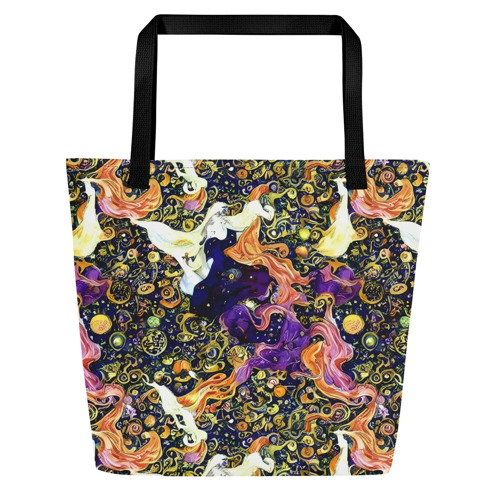 Ethereal Waltz on Large Tote Bag W/ Pocket — Front