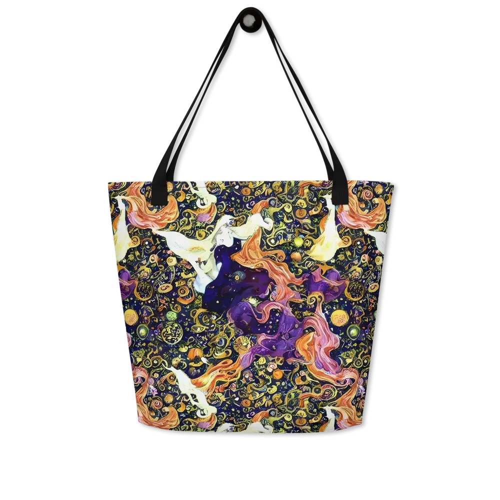 Ethereal Waltz on Large Tote Bag W/ Pocket — Front
