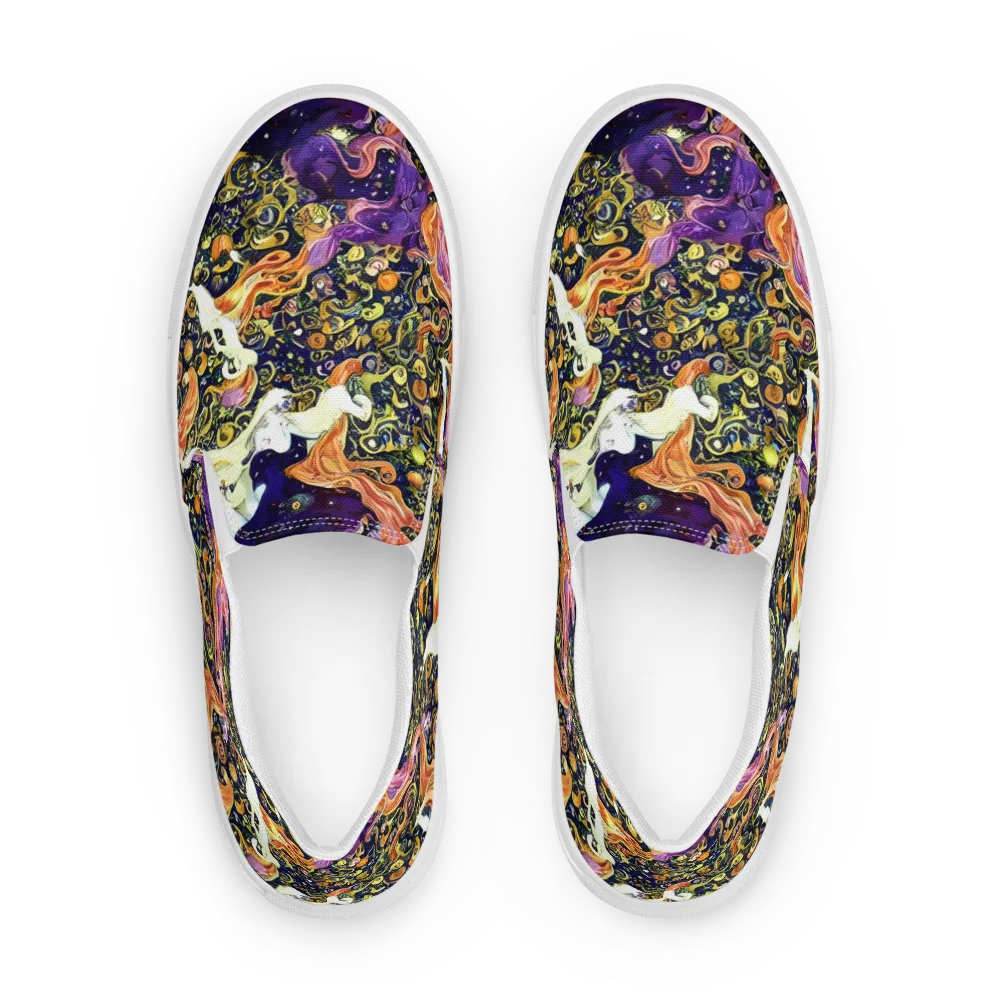 Ethereal Waltz on Women's Slip-On Canvas Shoes — Front