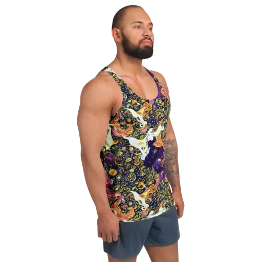 Ethereal Waltz on a Men's Tank Top