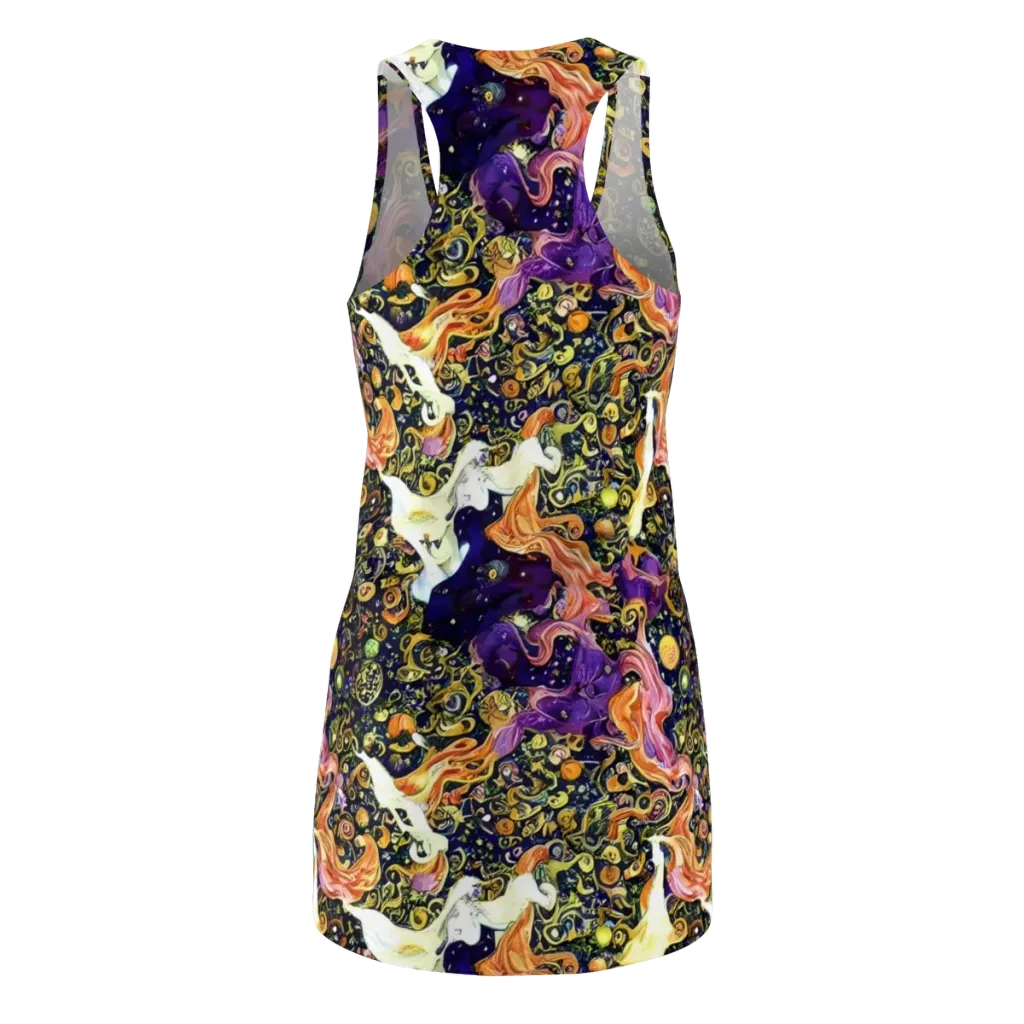 Ethereal Waltz on Racerback Dress — Back