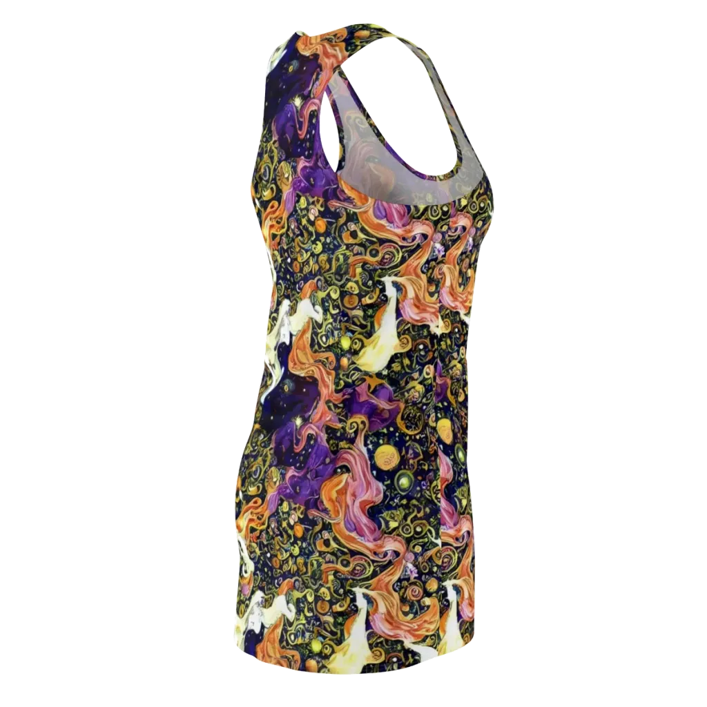 Ethereal Waltz on Racerback Dress — Back Side