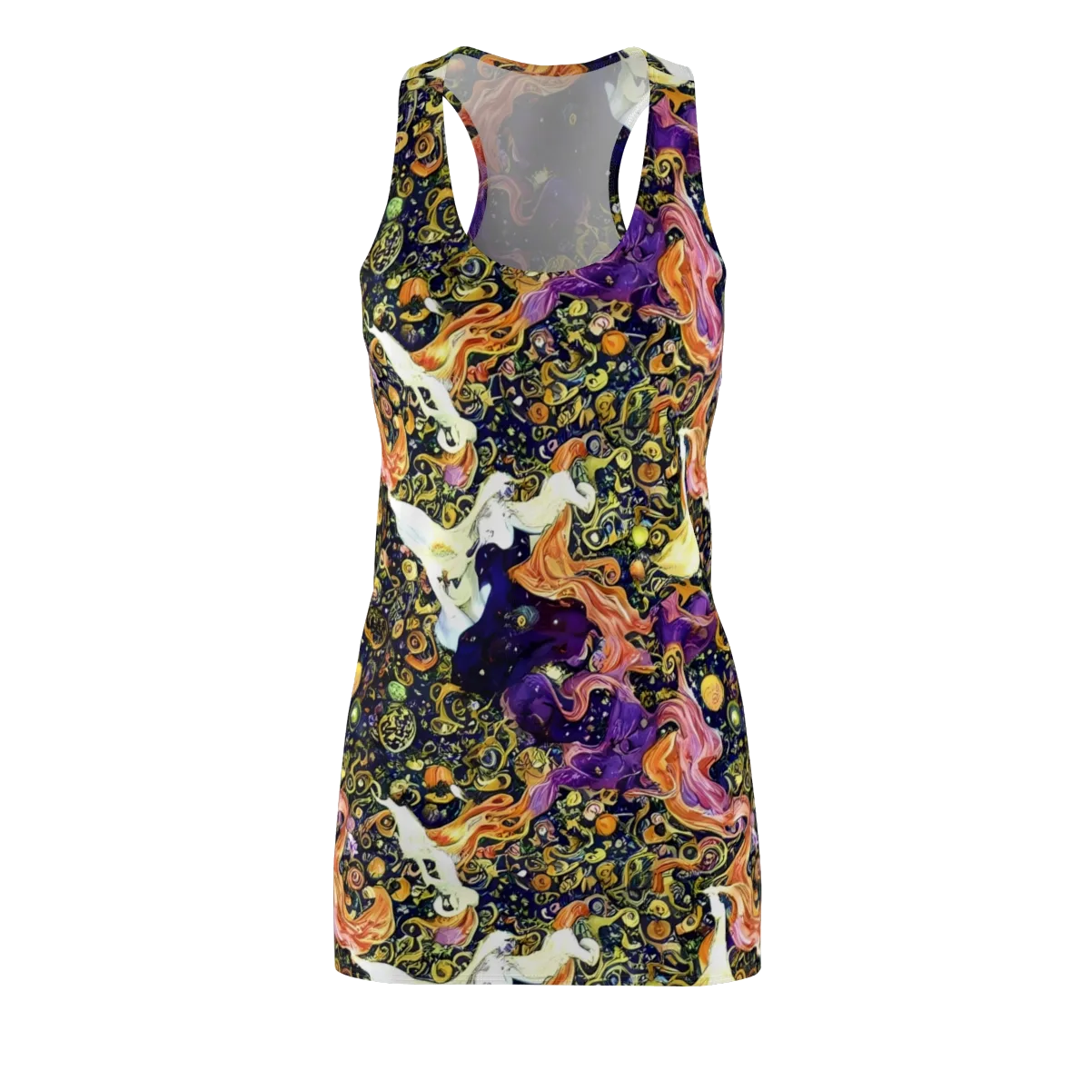 Ethereal Waltz on Racerback Dress — Front