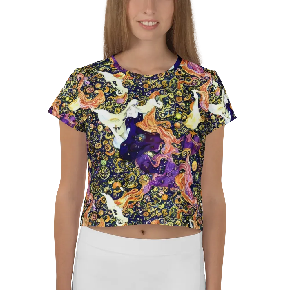 Ethereal Waltz on Crop Tee — Front