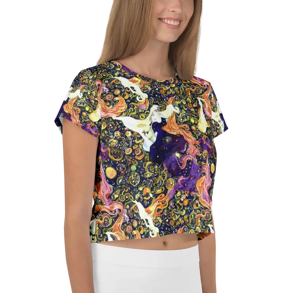 Ethereal Waltz on Crop Tee — Right