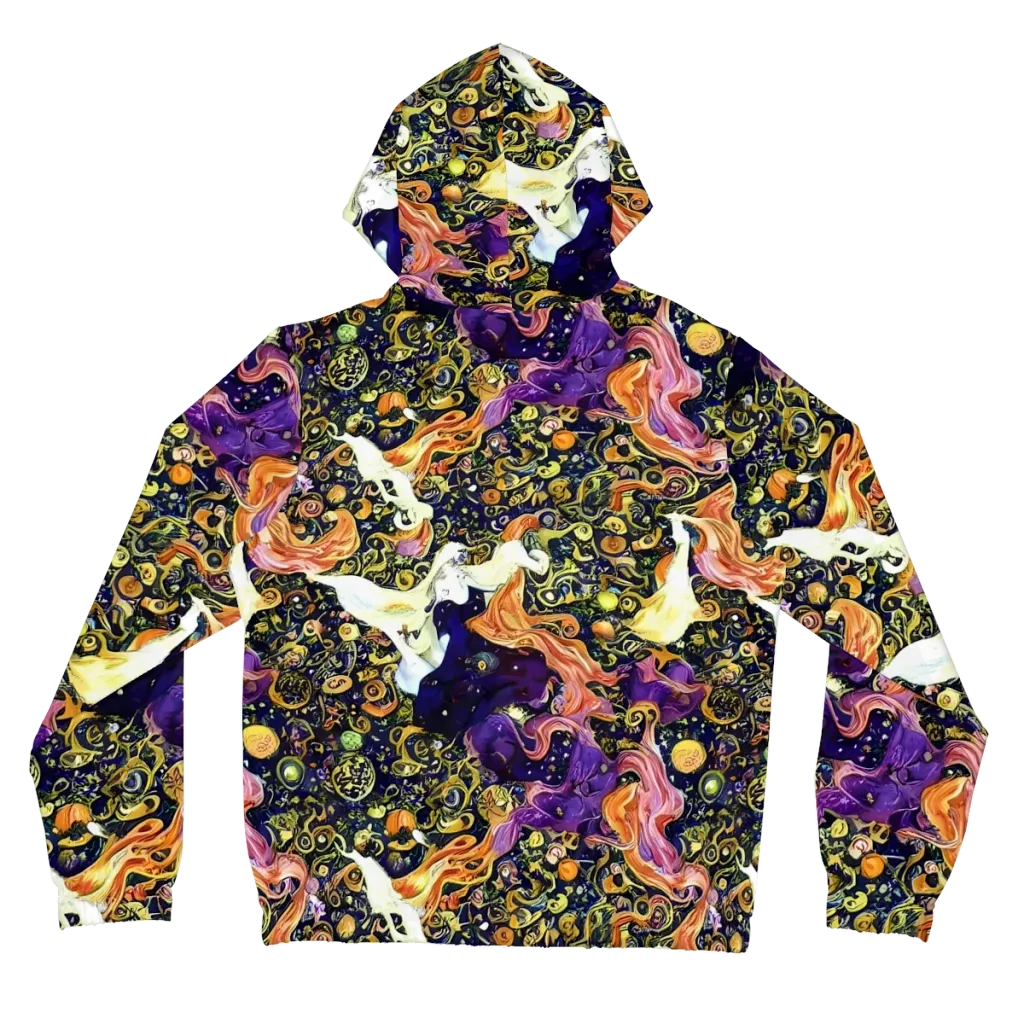 Ethereal Waltz on Women's Full-Zip Hoodie — Back