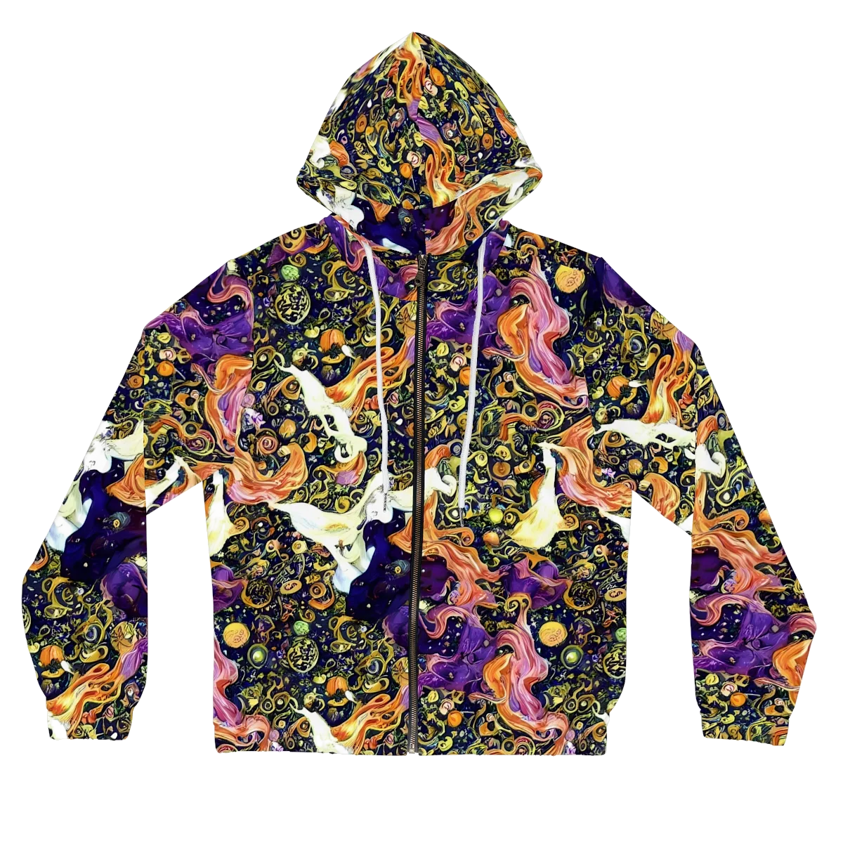 Ethereal Waltz on Women's Full-Zip Hoodie — Front