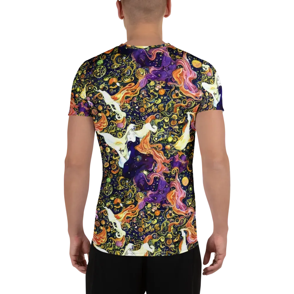 Ethereal Waltz on Men's Athletic T-Shirt — Back
