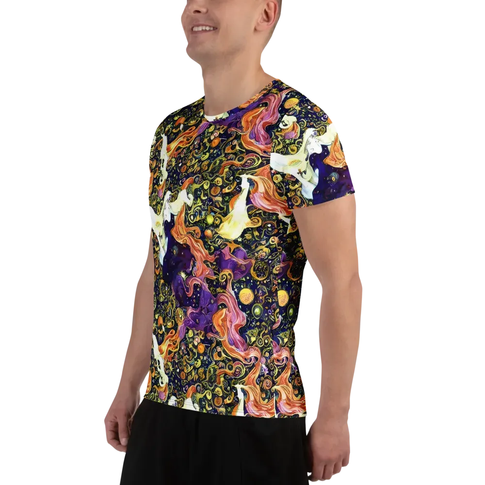 Ethereal Waltz on Men's Athletic T-Shirt — Left