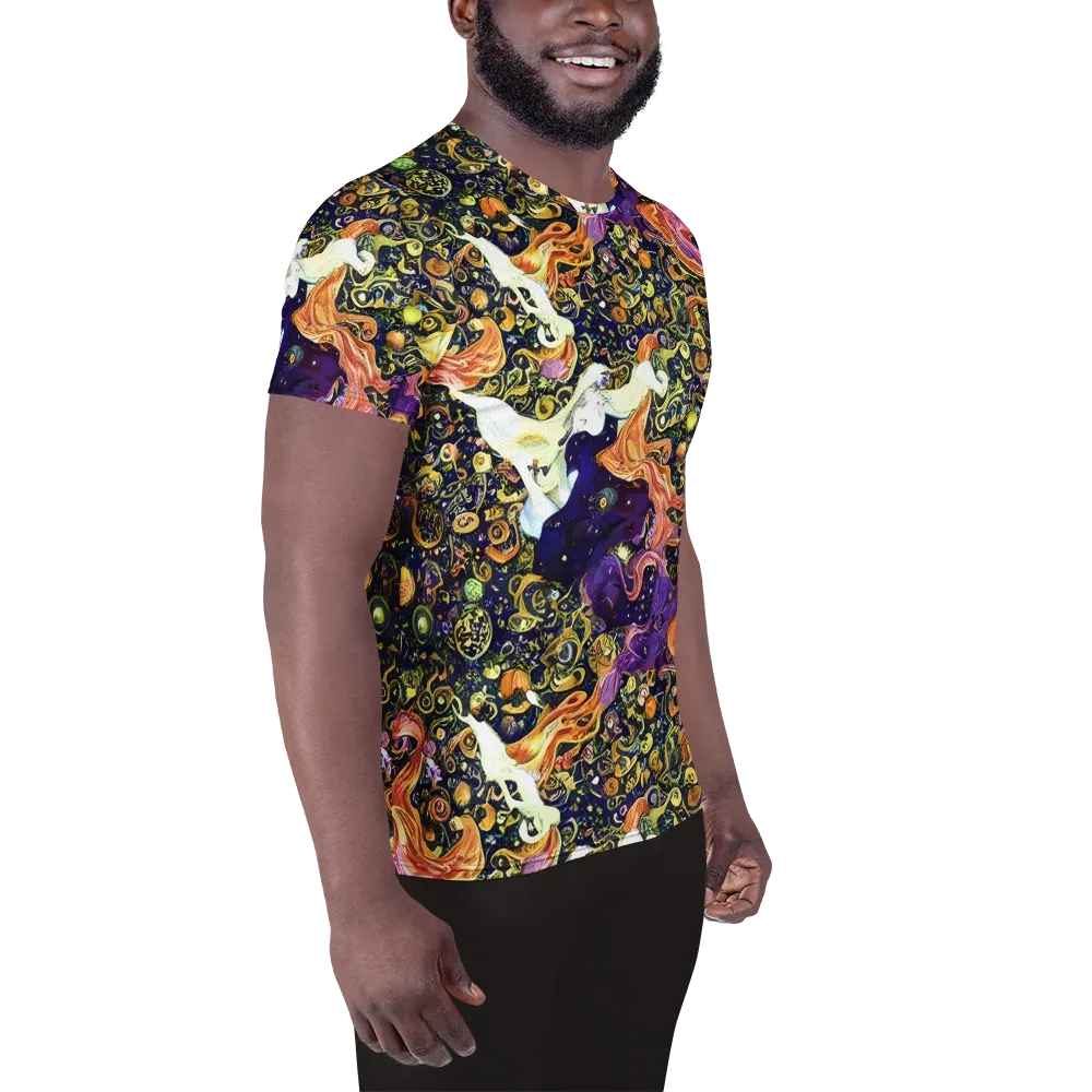 Ethereal Waltz on Men's Athletic T-Shirt — Right