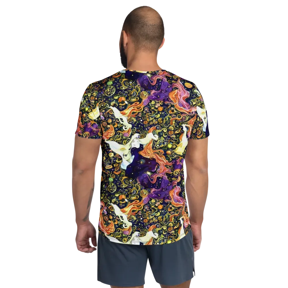 Ethereal Waltz on Men's Athletic T-Shirt — Back