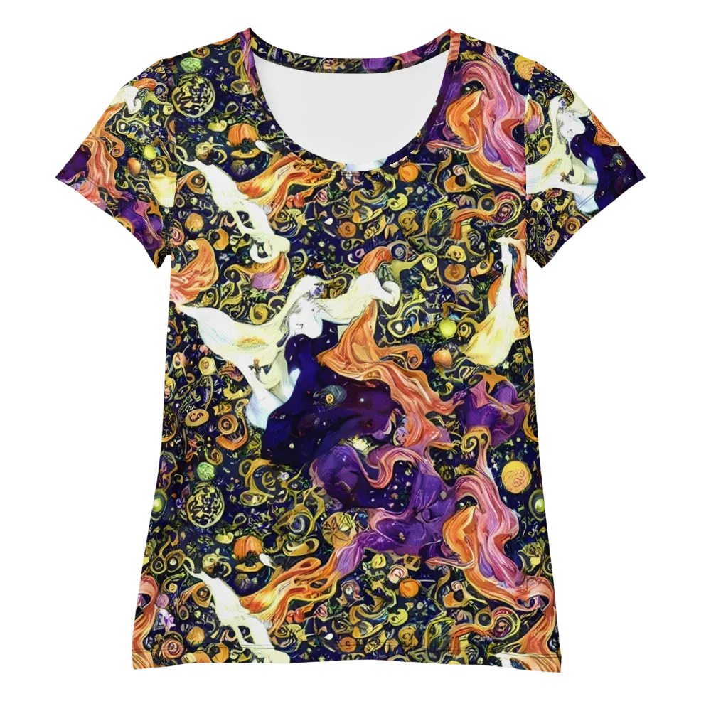 Ethereal Waltz on Women's Athletic T-Shirt — Front