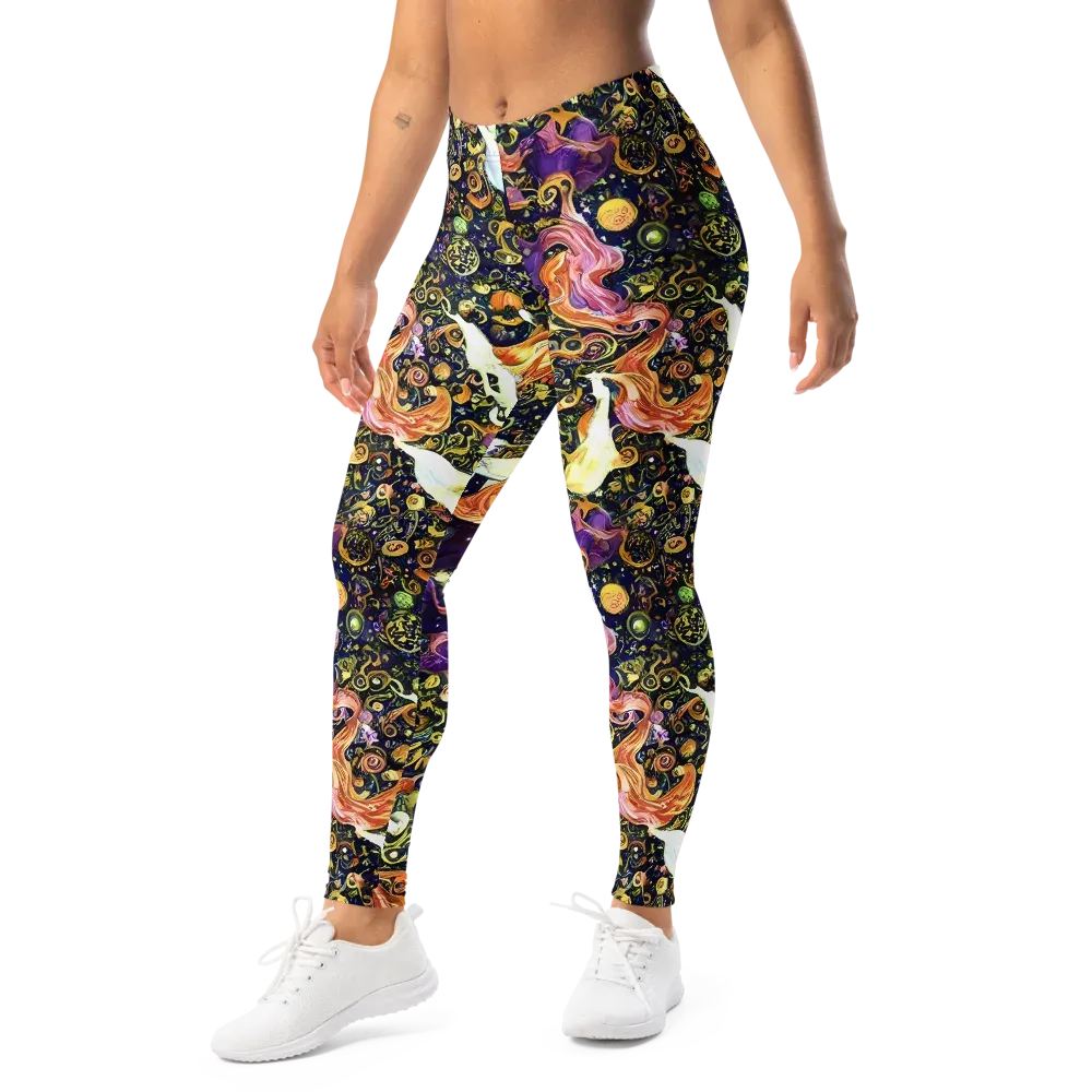 Ethereal Waltz on Leggings — Left Front