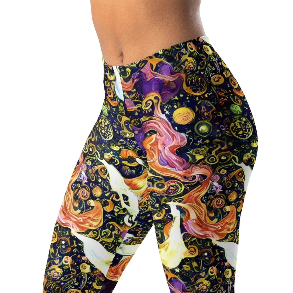 Ethereal Waltz on Leggings — Left Front