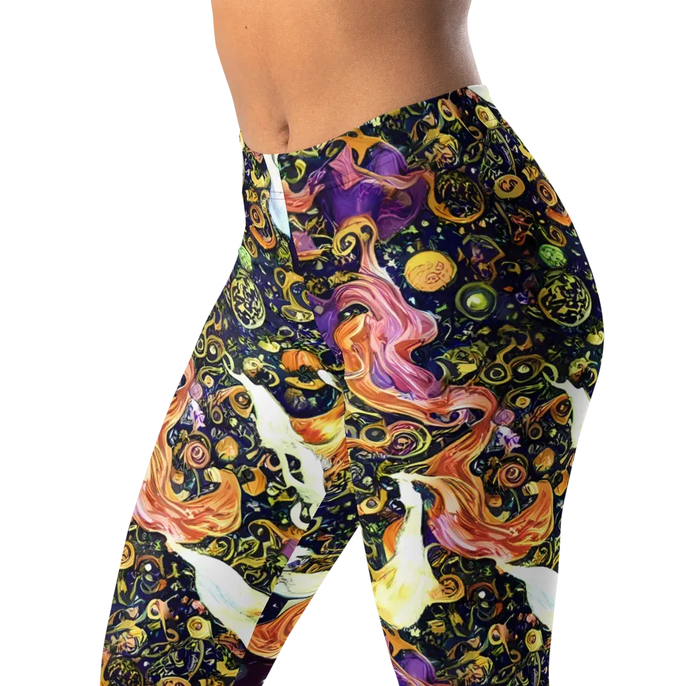 Ethereal Waltz on Leggings — Left Front