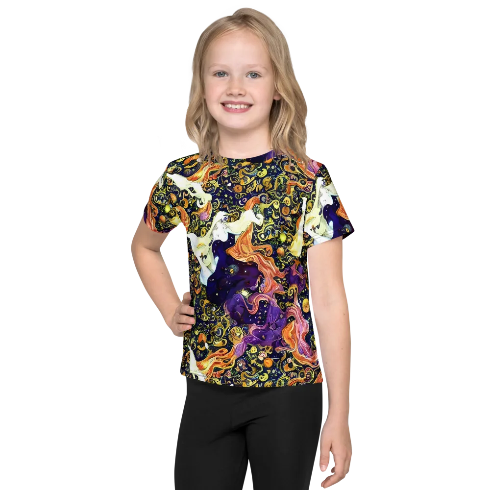 Ethereal Waltz on Kids Crew Neck T-Shirt — Front
