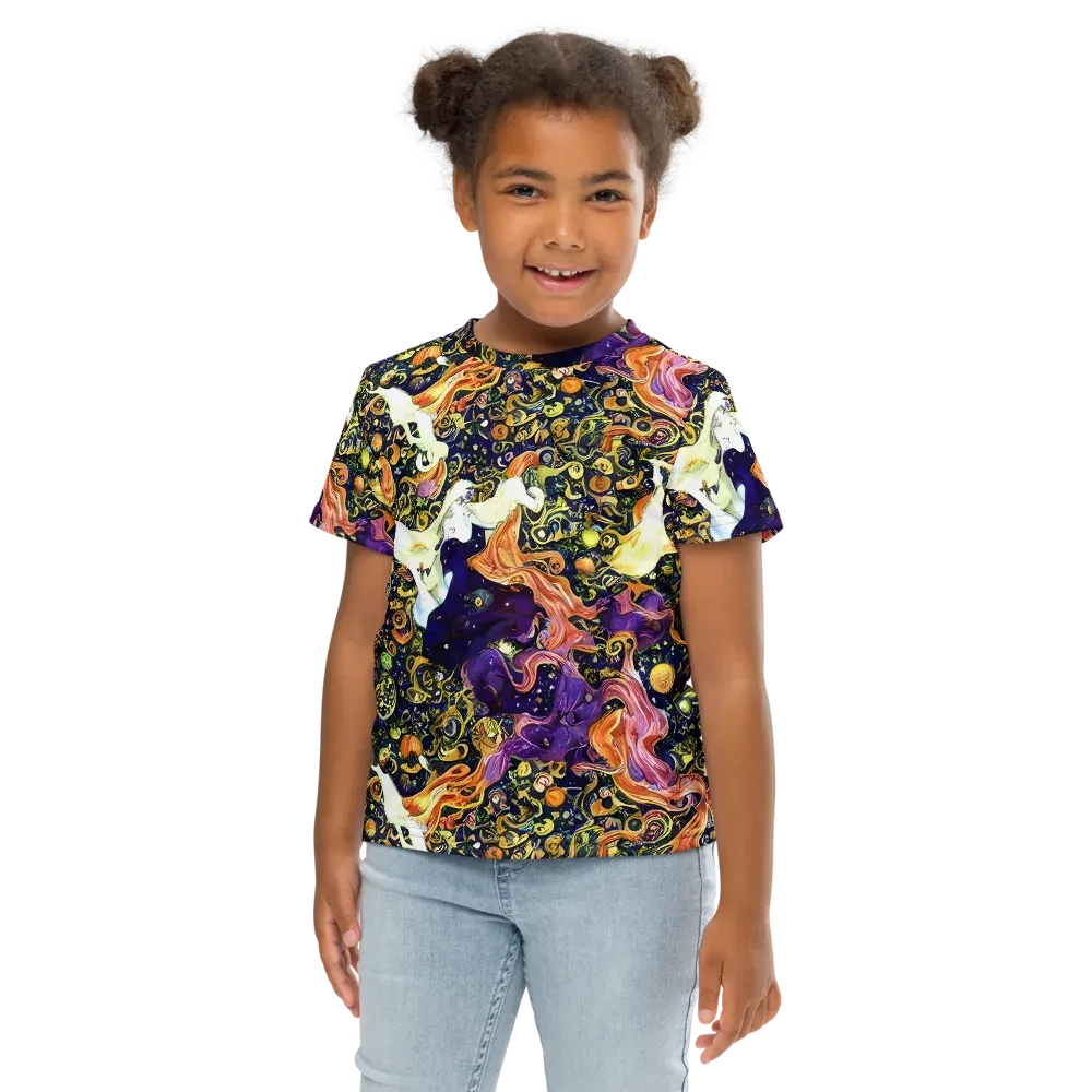 Ethereal Waltz on Kids Crew Neck T-Shirt — Front