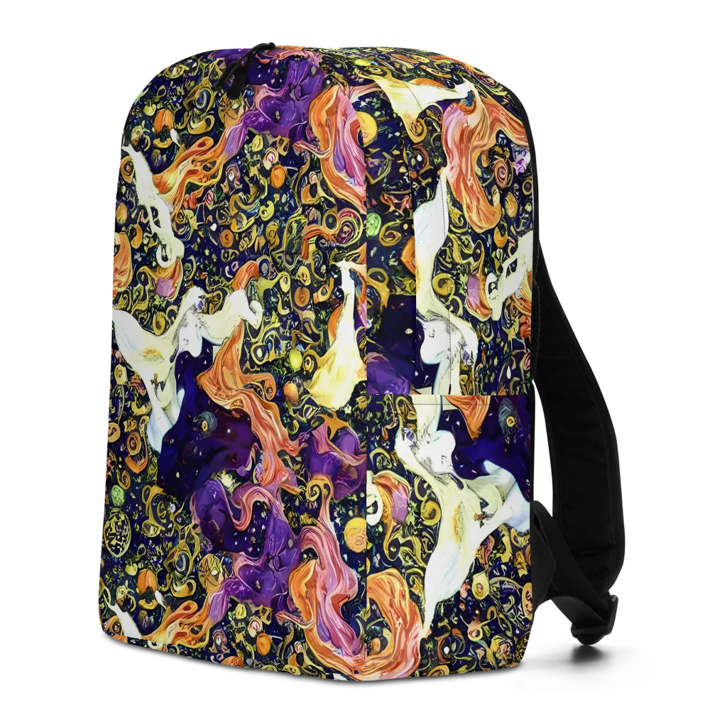 Ethereal Waltz on Minimalist Backpack — Left