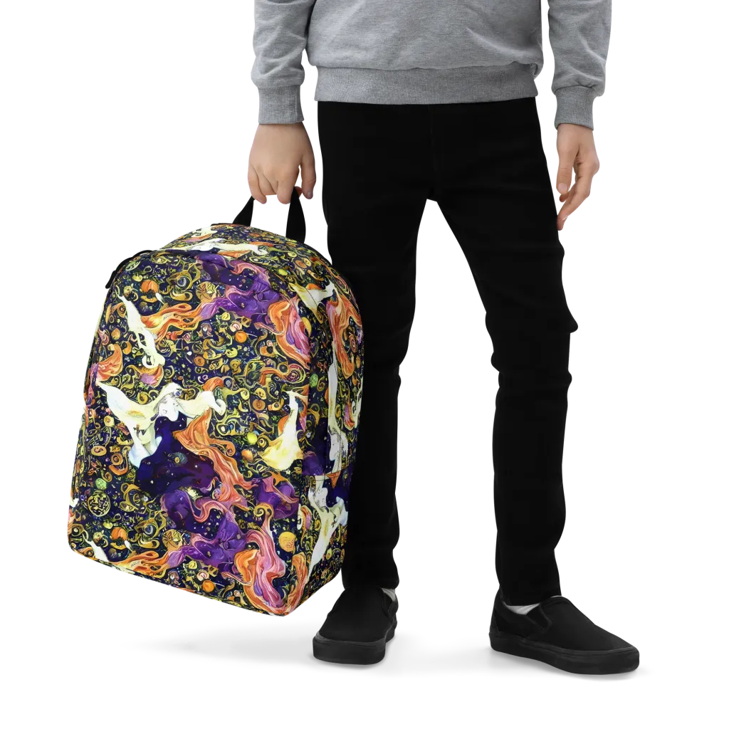 Ethereal Waltz on Minimalist Backpack — Zoomed-in