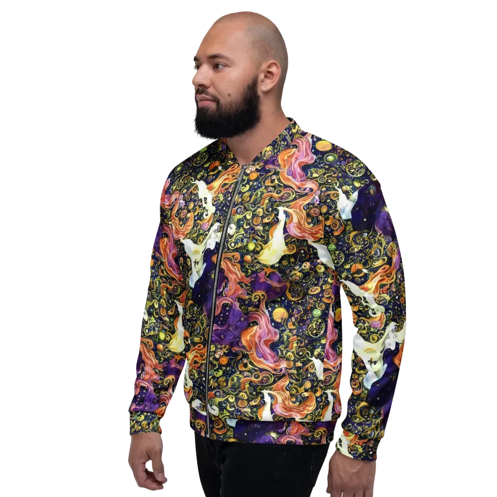 Ethereal Waltz on Bomber Jacket — Left