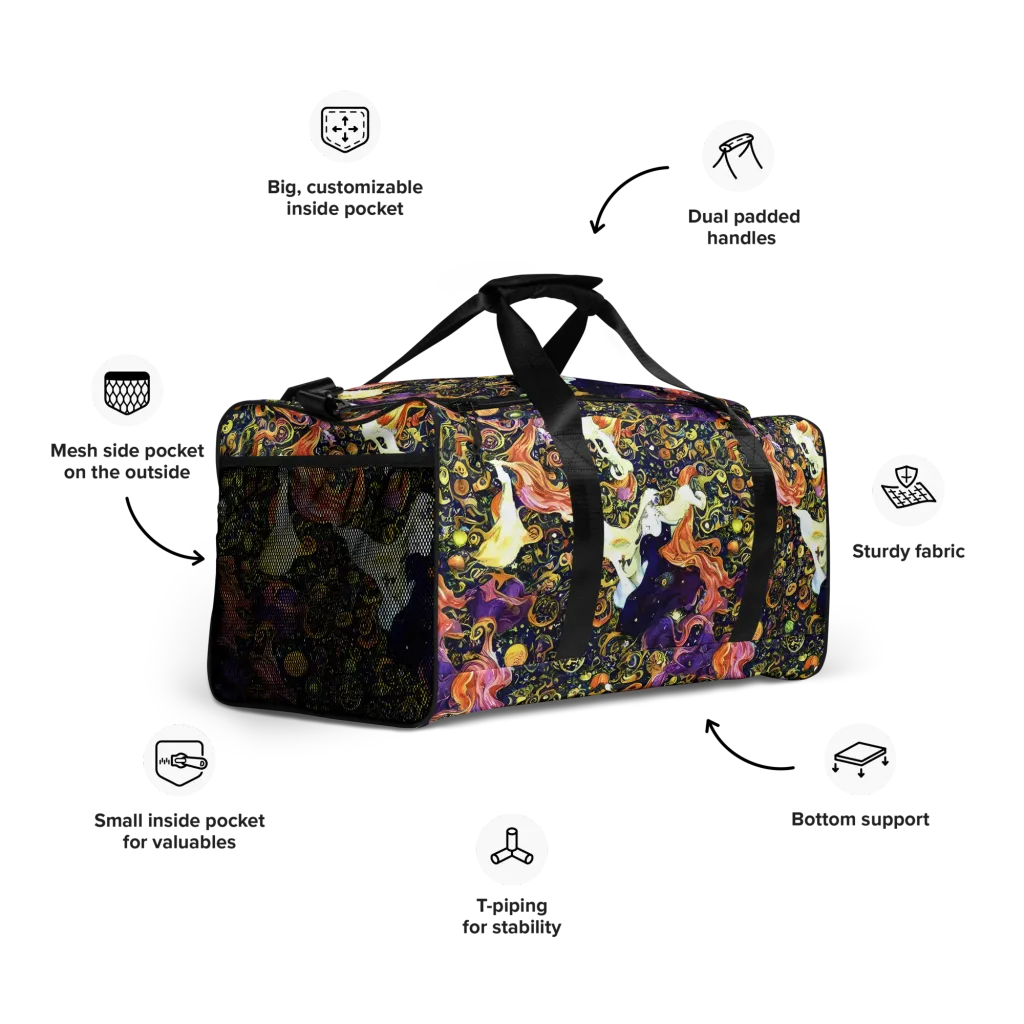 Ethereal Waltz on Duffle Bag — Right Front