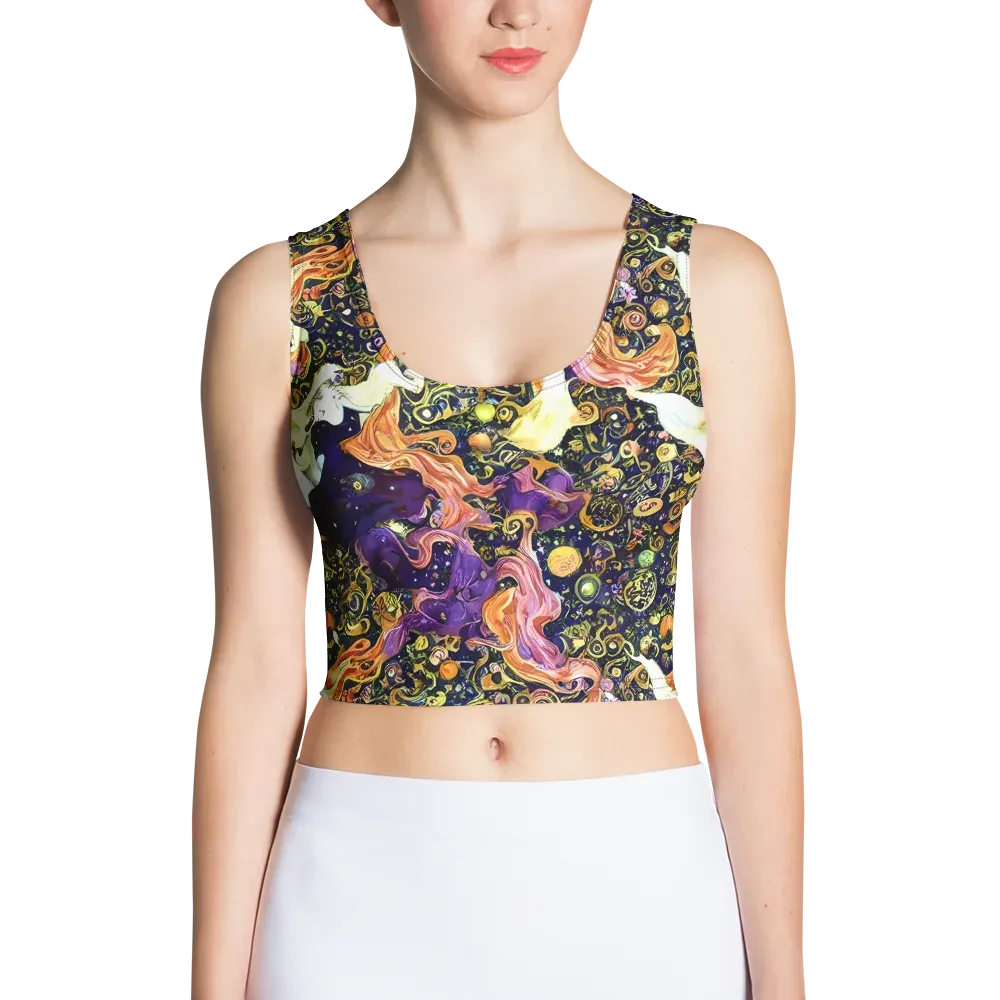 Ethereal Waltz on Crop Top — Front