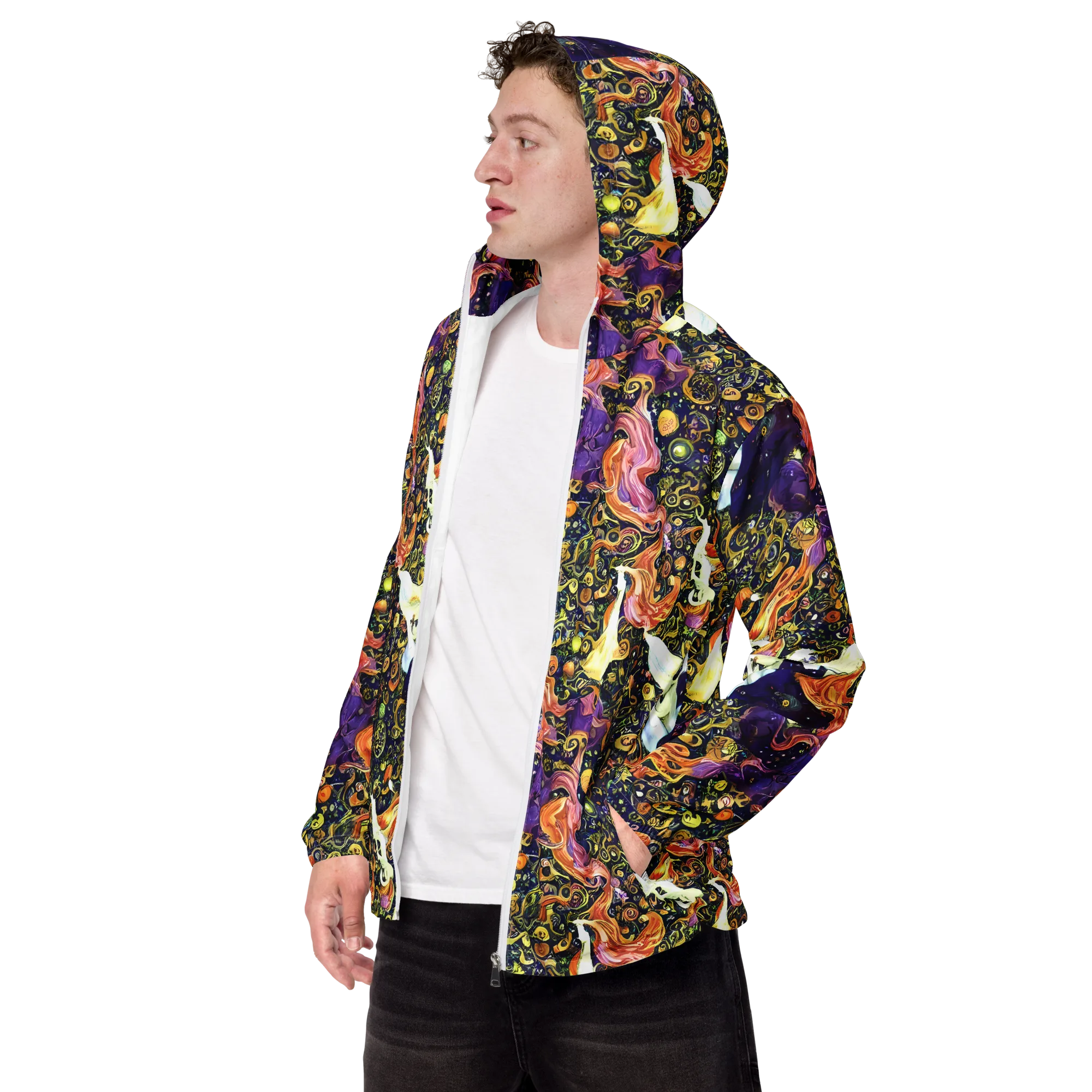Ethereal Waltz on Men's Windbreaker — Left Front