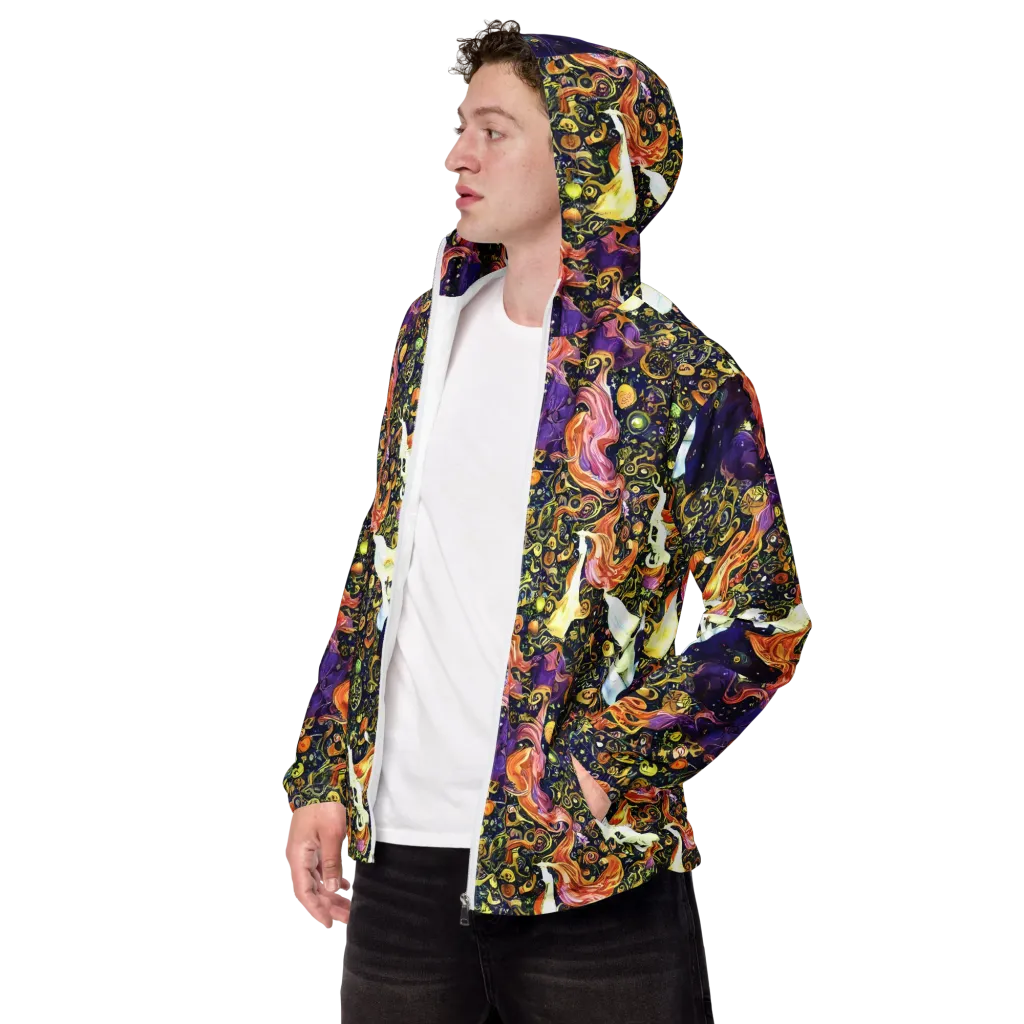 Ethereal Waltz on Men's Windbreaker — Left Front