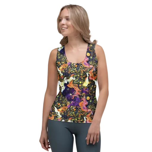Ethereal Waltz on a Women's Tank Top