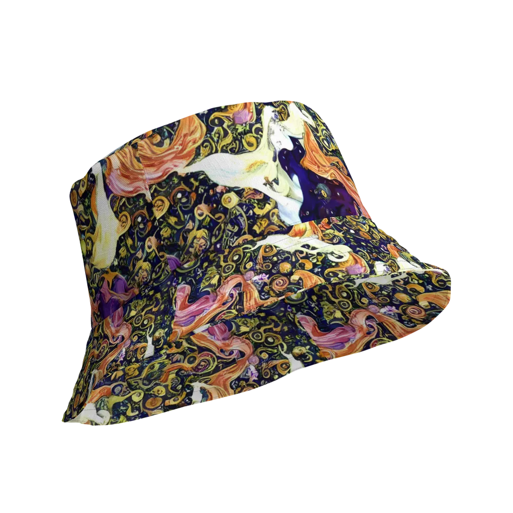 Ethereal Waltz on Reversible Bucket Hat — Product details Outside
