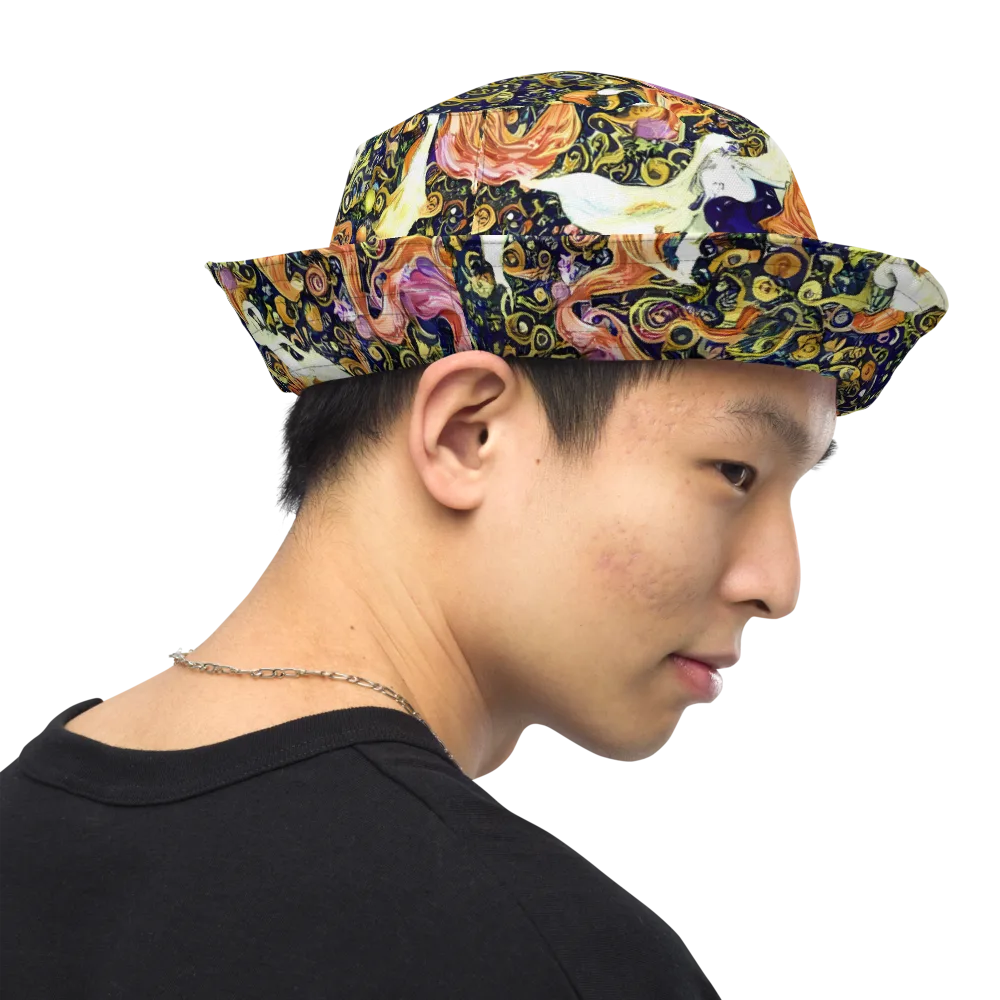 Ethereal Waltz on Reversible Bucket Hat — Right Outside