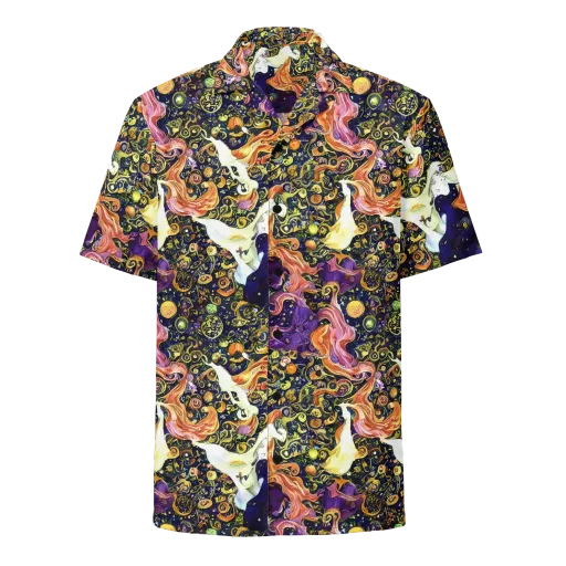 Ethereal Waltz on a Button Shirt