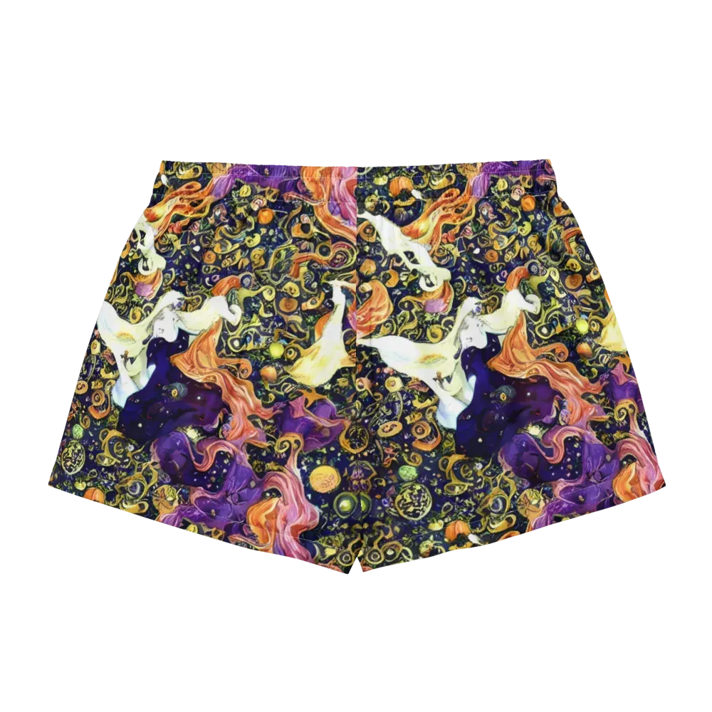 Ethereal Waltz on Women's Pajama Shorts — Back