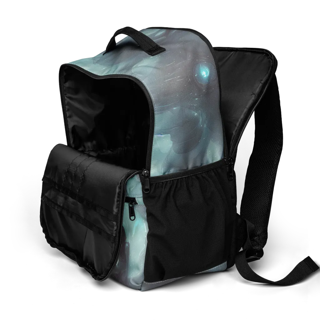 Liquid Serenity on Utility Backpack — Product details 2
