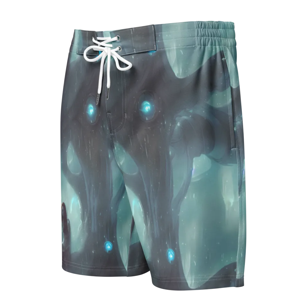 Liquid Serenity on Men's Board Shorts — Front