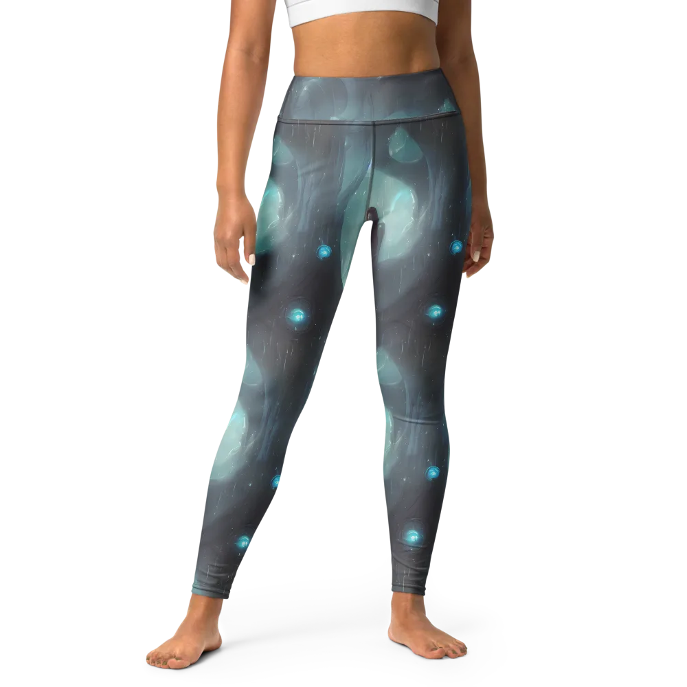 Liquid Serenity on Yoga Leggings — Front