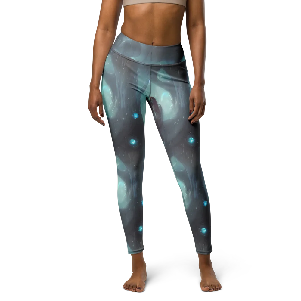 Liquid Serenity on Yoga Leggings — Front