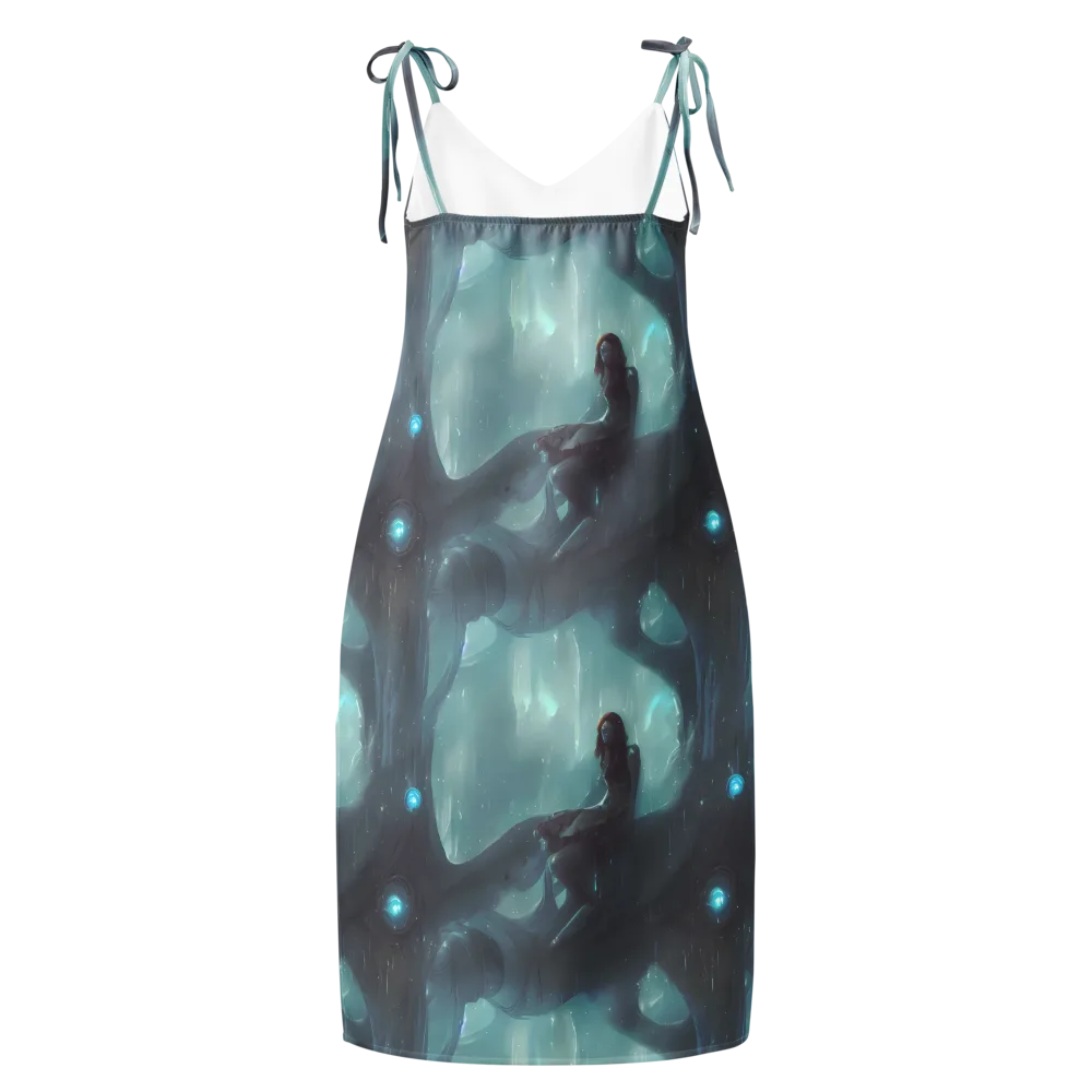Liquid Serenity on Slip Dress — Back