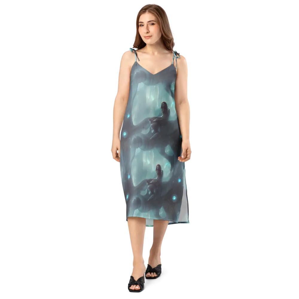 Liquid Serenity on Slip Dress — Front