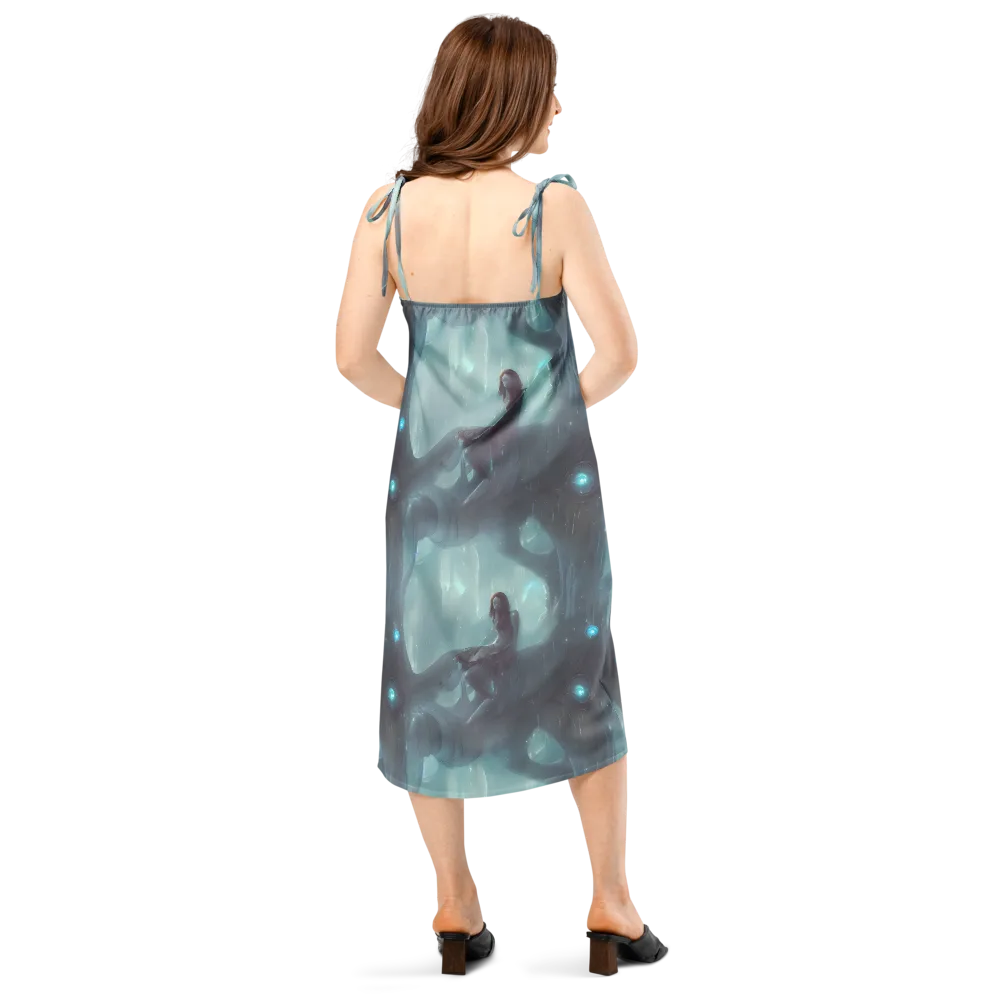 Liquid Serenity on Slip Dress — Back