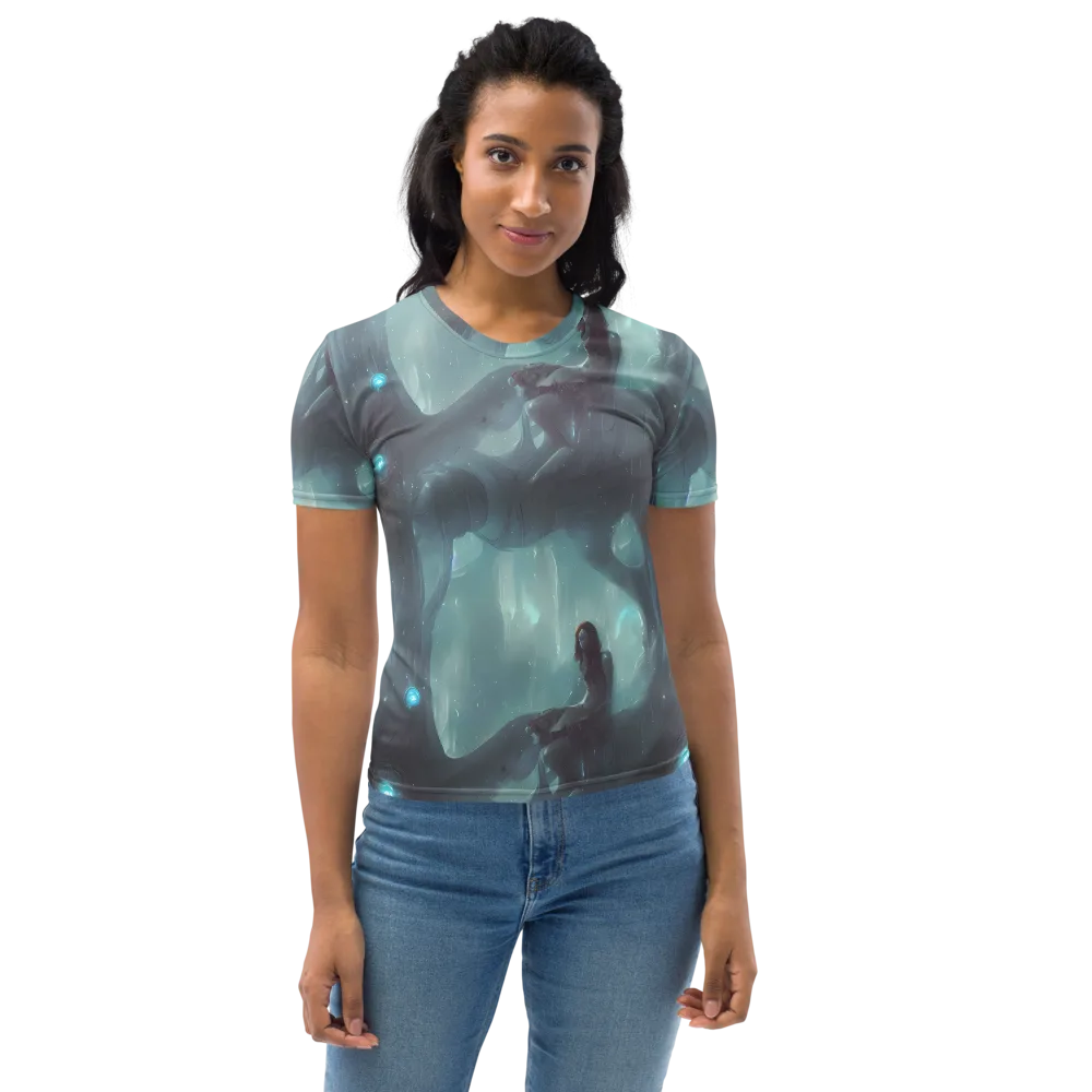Liquid Serenity on Women's Crew Neck T-Shirt — Front